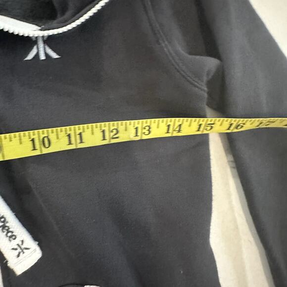 Nordic Way One Piece Jumpsuit Hood Full Zip Pajama Comfy Black Size XXS - Picture 11 of 11